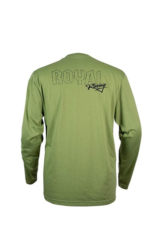 Royal Racing Core Long Sleeve Jersey Olive green - YoTrillo.com